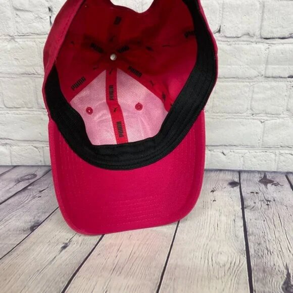 Puma Hat Cap Women Strap Back Pink Running Athletic Gym Workout Fitness Ladies - Picture 7 of 7